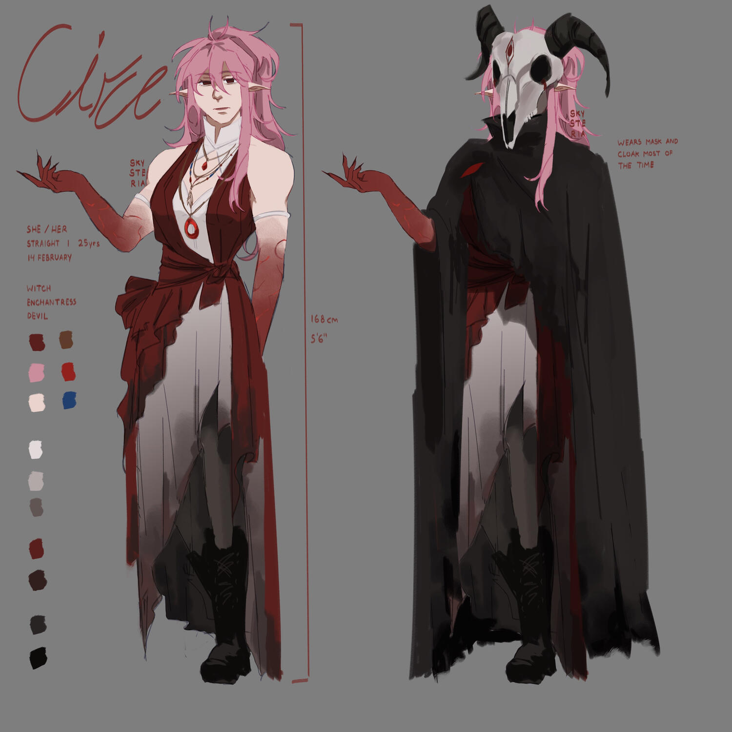 character concept/reference sheet